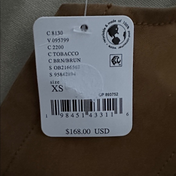 Free People Bradley Faux Suede Mini Dress, Tobacco, Brown, Lace Up Neckline, XS - Picture 3 of 3